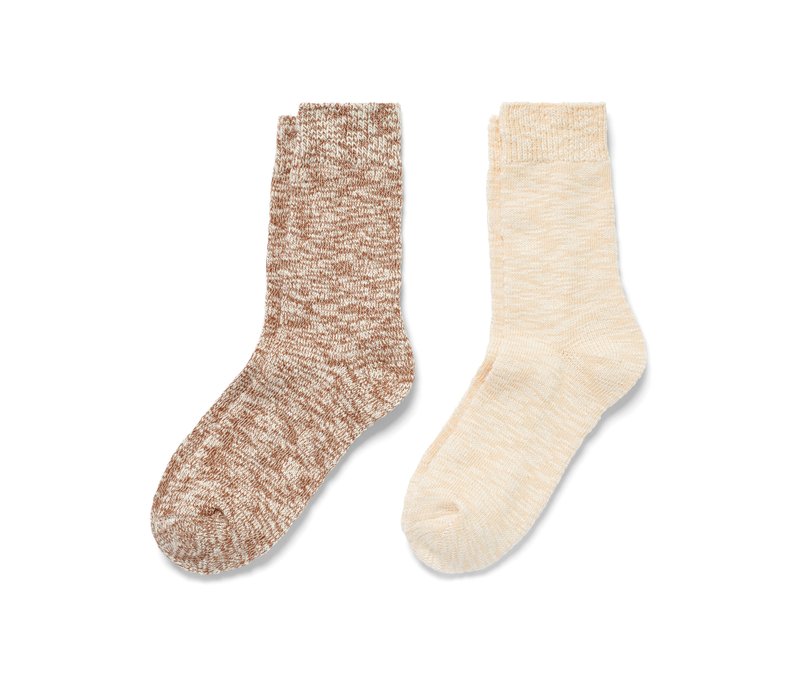 Tchibo - 2 Paar Stricksocken - Damen - Gr. 35-38 - weiß