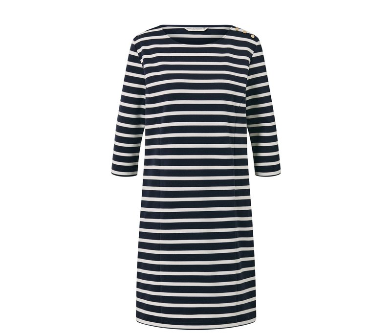 Tchibo - Gestreiftes Sweatkleid - Damen - Gr. S - dunkelblau/gestreift