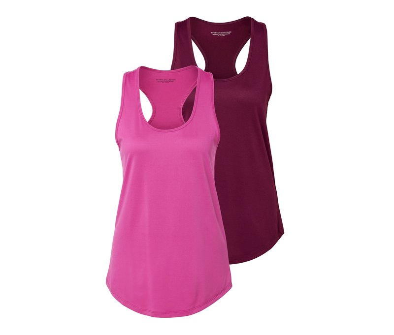Tchibo - 2 Funktionstops - Damen - Gr. XL - pink