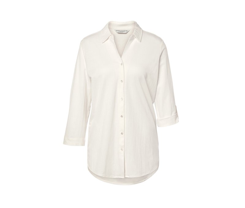 Tchibo - Piqué-Jerseybluse - Damen - Gr. 40 - creme