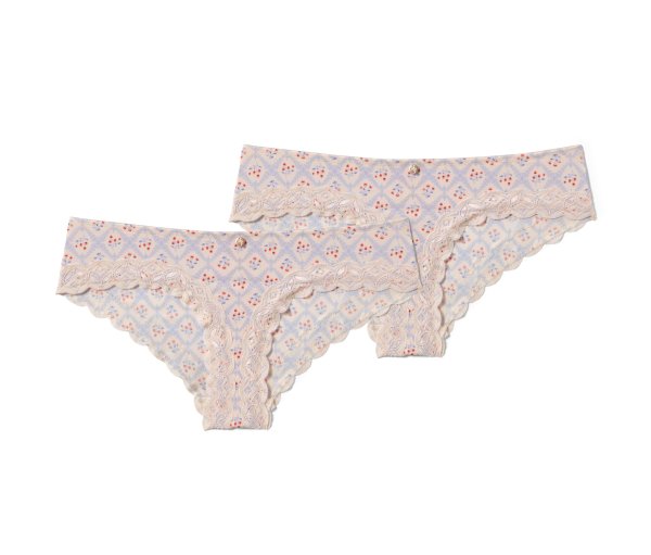 Tchibo - 2 Brazil-Slips - Damen - Gr. L - creme