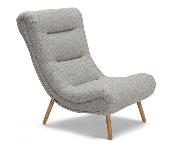 Tchibo - Relaxsessel »Sören« - 72x100x93cm - hellgrau - Polyester / Acryl / Baumwolle