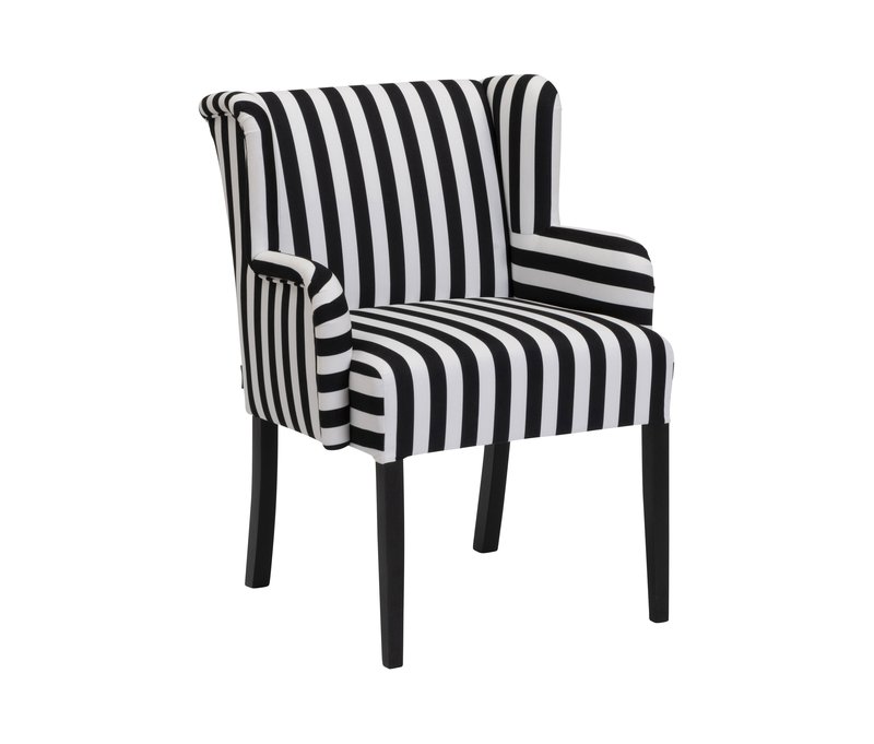 Tchibo - Polsterstuhl mit Armlehne »Hendrick« - 62x64x88cm - schwarz - Polyester / Buchenholz