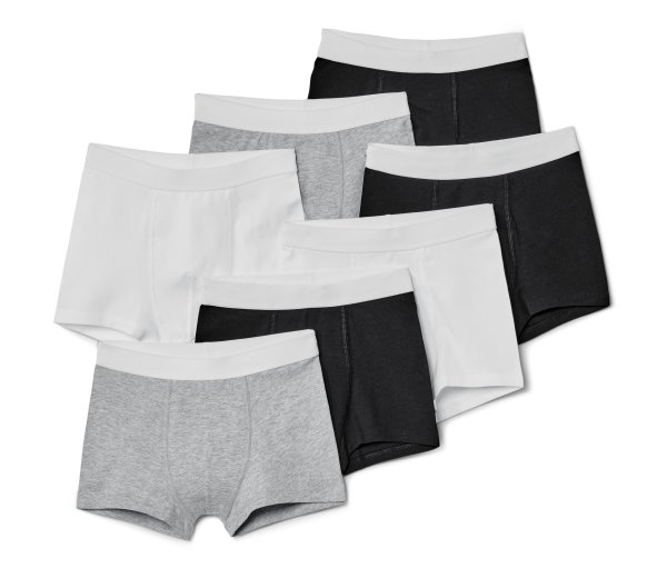 Tchibo - 7 Kinder-Slipboxer - Jungen - Gr. 122/128 - schwarz