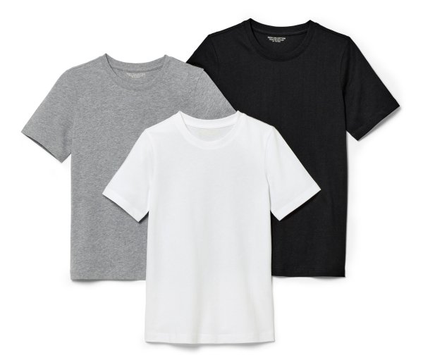 Tchibo - 3 Kinder-T-Shirts - Jungen - Gr. 146/152 - schwarz