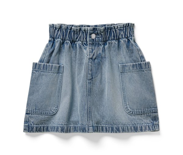 Tchibo - Kinder-Paperbag-Jeansrock - Mädchen - Gr. 146/152 - dunkelblau