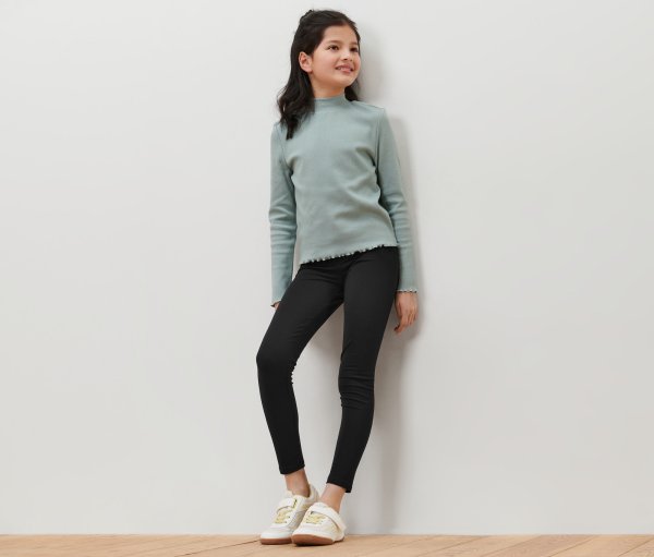 Tchibo - 3 Kinder-Leggings - Mädchen - Gr. 170/176 - schwarz