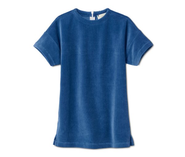 Tchibo - Stretch-Cordkleid - Mädchen - Gr. 86/92 - blau