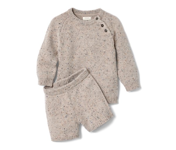 Tchibo - Strickkombi mit RWS-zertifizierter Wolle - Baby - Gr. 74/80 - braun