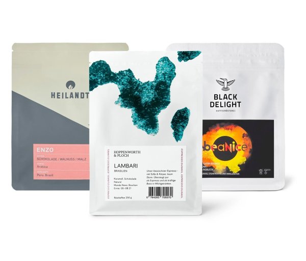 Tchibo - Vollautomaten Probierpaket "Dear Santa" - 3x 250 g Ganze Bohne