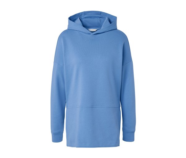 Tchibo - Langes Kapuzensweatshirt hellblau - Damen - Gr. M - hellblau