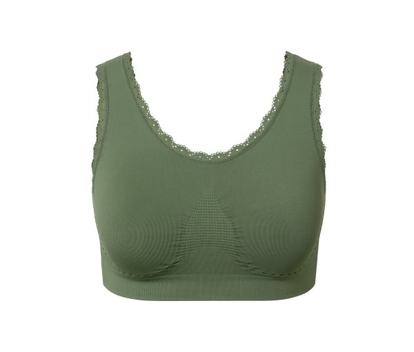 Tchibo - Seamless-Bustier - Damen - Gr. S - olivgrün