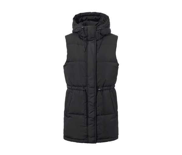 Tchibo - Kapuzen-Stepp-Weste - Damen - Gr. S - schwarz