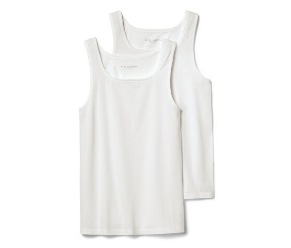 Tchibo - 2 Jersey-Unterhemden - Herren - Gr. Xl/7 - weiß