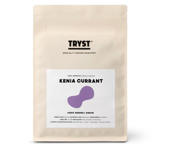 Tchibo - Tryst - Kenia Currant Filterkaffee - 250 g Ganze Bohne - Intensität: 5/6