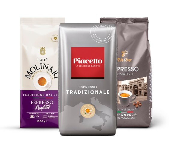 Tchibo - Probierset "Italienischer Genuss" - 3 x 1 kg Ganze Bohne