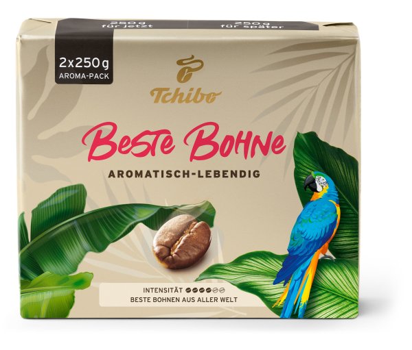 Tchibo - Beste Bohne - 2 x 250 g Gemahlen - Intensität: 4/6