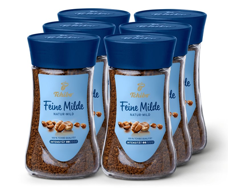 Tchibo - Feine Milde Instantkaffee - 6 x 100 g - Intensität: 2/6