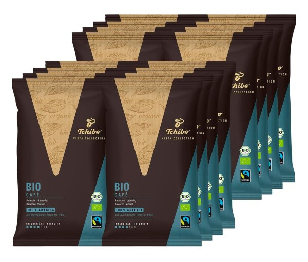Tchibo - Vista Collection Bio Filterkaffee - 16x 500 g Gemahlen - Intensität: 4/6
