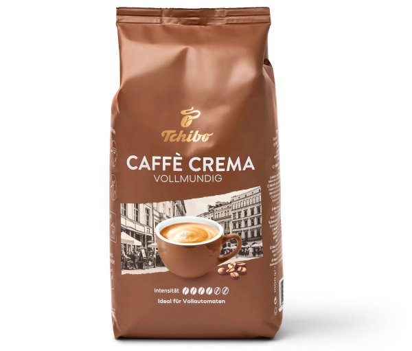 Tchibo - Caffè Crema Vollmundig - 1 kg Ganze Bohne - Intensität: 4/6