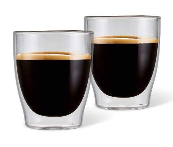 Tchibo - 2 Doppelwandige Espresso Gläser - transparent