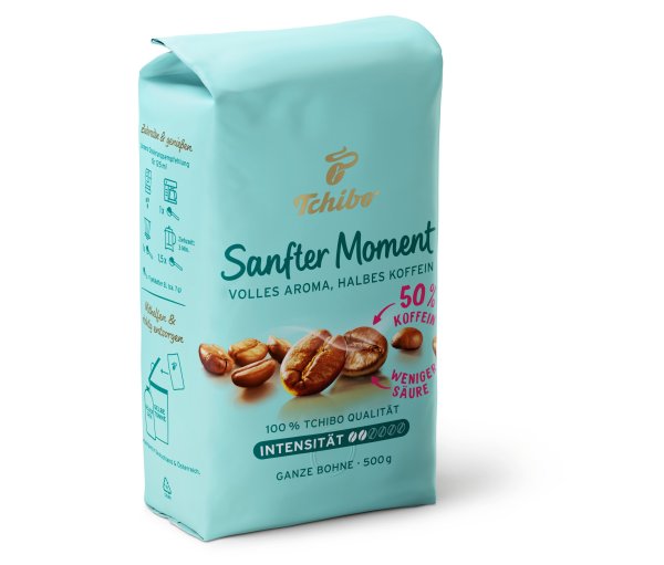 Tchibo - Sanfter Moment - 500 g Ganze Bohne - Intensität: 2/6