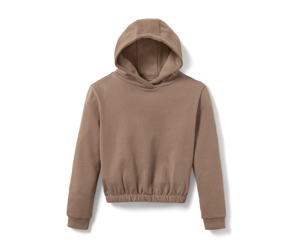 Tchibo - Kinder-Hoodie - Mädchen - Gr. 122/128 - braun