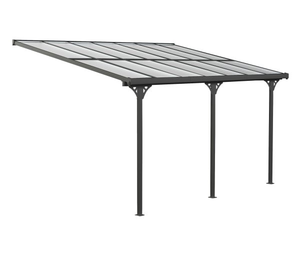 Tchibo - Terrassenüberdachung - 435x300x270cm - anthrazit - Aluminium