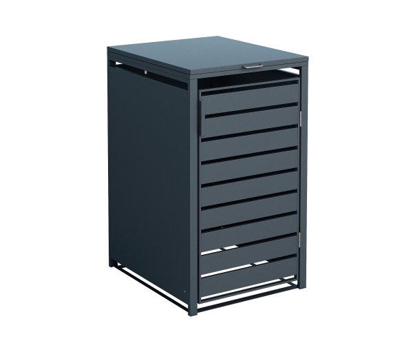 Tchibo - Mülltonnenbox - 68x80x116cm - anthrazit - Blech