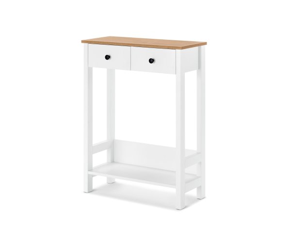 Tchibo - Konsole mit 2 Schubladen - 70x30x92cm - schwarz - Holz / Metall
