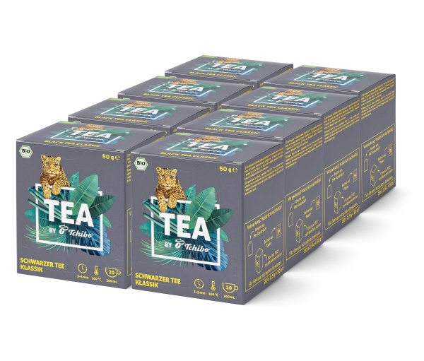 TEA by Tchibo Bio Schwarzer Tee Klassik - 8 x 20