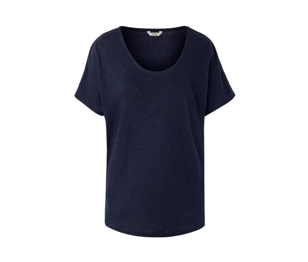 Tchibo - Shirt aus Leinenmix - Damen - Gr. XXL - dunkelblau