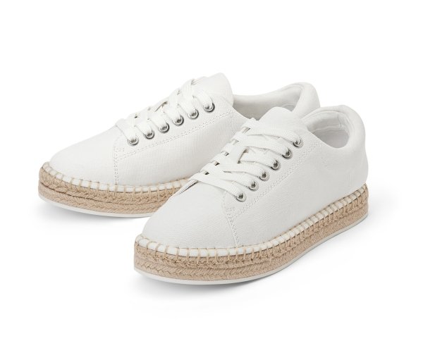 Tchibo - Canvas-Sneaker - Damen - Gr. 41 - weiß