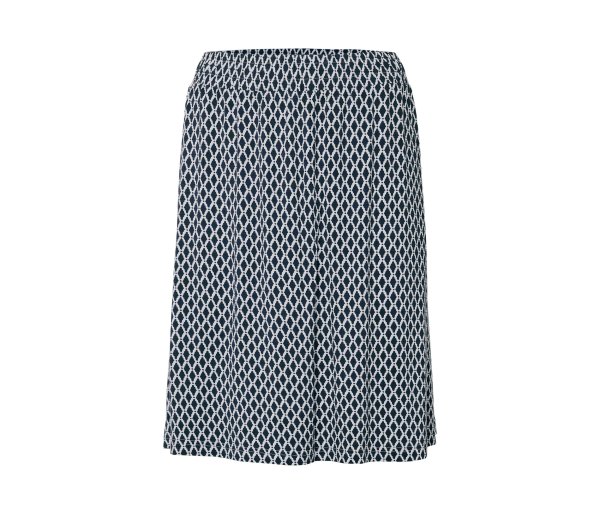 Tchibo - Bedruckter Jerseyrock - Damen - Gr. L - dunkelblau/print