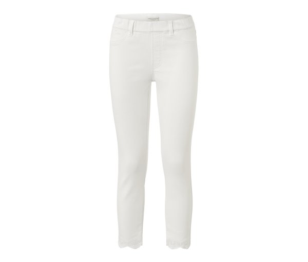 Tchibo - 7/8-Treggings mit Lochstickerei - Damen - Gr. 50 - weiß