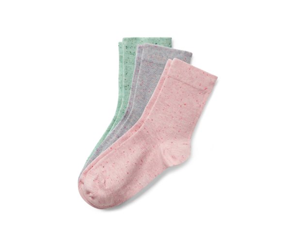 Tchibo - 3 Paar Socken mit Effektgarn - Damen - Gr. 39-42 - hellblau