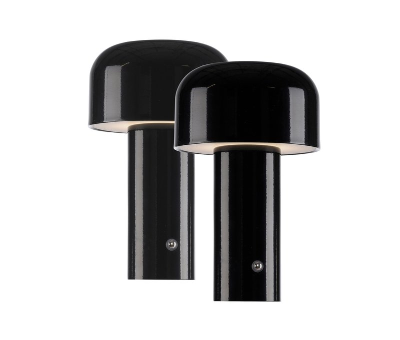 Tchibo - Just Light LED-Akku-Tischleuchte »Agnes« - 13x13x21,5cm - schwarz - Eisen / Eisen