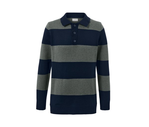 Tchibo - Pullover - Herren - Gr. XL - dunkelblau/gestreift