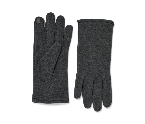 Tchibo - Sweathandschuhe - Damen - Gr. 7 - dunkelgrau