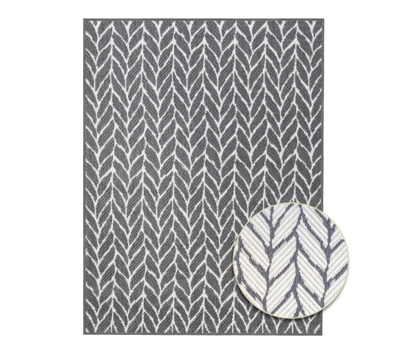 Tchibo - Outdoor-Wendeteppich »Knitted Joy« - weiß