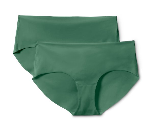 Tchibo - 2 Magic-Cut-Pantys - Damen - Gr. L - grün