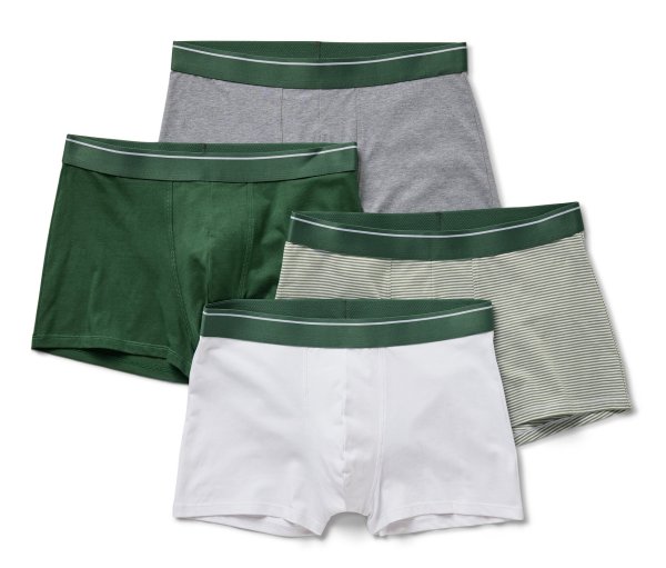 Tchibo - 4 Slipboxer - Herren - Gr. M/5 - olivgrün