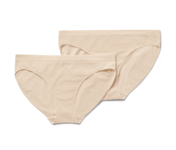 Tchibo - 2 Seamless-Slips - Damen - Gr. M - creme