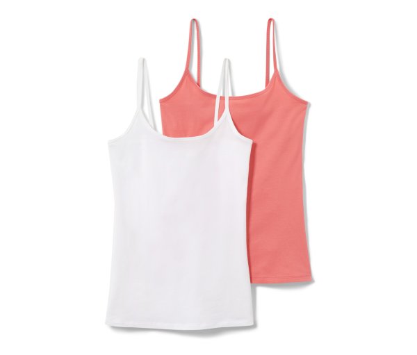 Tchibo - 2 Hemdchen - Damen - Gr. L - apricot