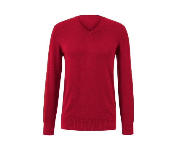 Tchibo - Pullover mit V-Ausschnitt - Herren - Gr. M - rot