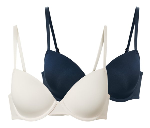 Tchibo - 2 Schalen-BHs - Damen - Gr. 75B - dunkelblau