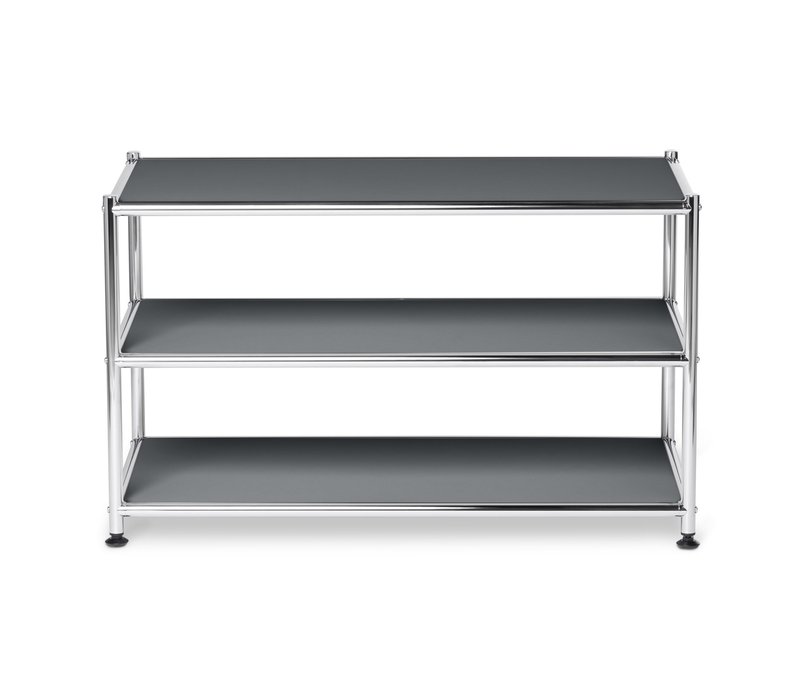 Tchibo - Couchtisch Metall »Cn3« - 77x40x46,5cm - chrom - Stahl / Kunststoff / Kunststoff