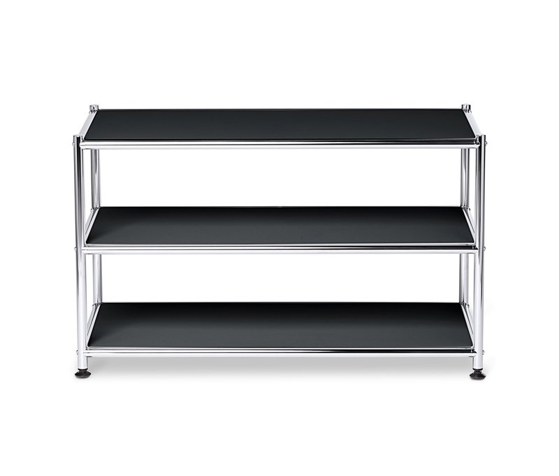 Tchibo - Couchtisch Metall »Cn3« - 77x40x46,5cm - schwarz - Stahl / Kunststoff / Kunststoff