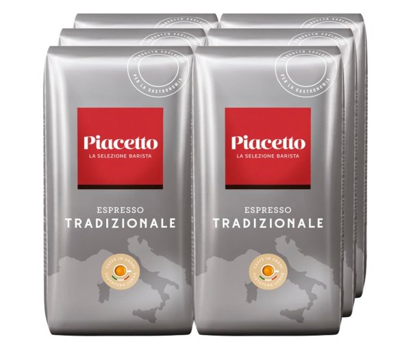 Tchibo - Tradizionale Espresso - 6x 1 kg Ganze Bohne - Intensität: 6/6