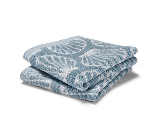 Tchibo - 2 Seiftücher - hellblau